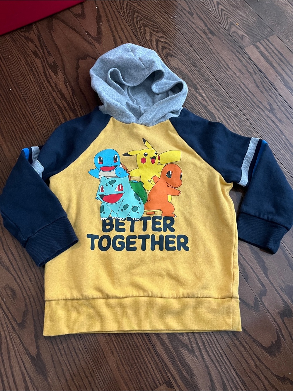 jumping beans Yellow Navy Pokémon 'Better Together' Hoodie